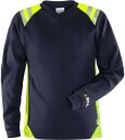Fristads T-Shirt Flam Dam 7358 Tfl Marinblå/varsel Gul 4xl
