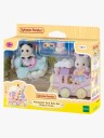 Sylvanian Families Fornøyelsespark Kjøretøy Sett - Fly & Tog - Rosa