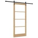 vidaXL Skyvedør med Tilbehør Sett 93x211 cm Solid Tre Furu
