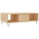 vidaXL Salongbord Sonoma eik 104x60x35 cm konstruert tre