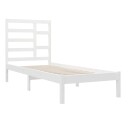 vidaXL Sengeramme hvit heltre 90x200 cm