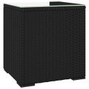 vidaXL Sidebord svart 40x37x40,5 cm polyrotting