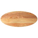  Bordplate lysebrun 140x60x2 cm oval heltre eik