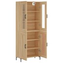 vidaXL Highboard sonoma eik 69,5x34x180 cm konstruert tre 8720845477622