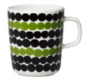 Marimekko Oiva Siirtolapuutarha krus 2,5 dl hvit sort grønn
