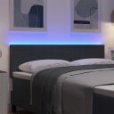 LED Hodegjerde Enkel Design Mørk Grå 80 cm Cordfløyel