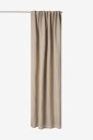 Ellos Home   Gardin med rynkebånd Alexandra 1 pk   Beige