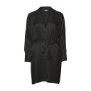 Lady Avenue Pure Silk Kimono , Black-Xs XS