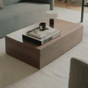 New Works Mass Sofabord høy Walnut