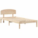  Sengestamme med hodegjerde Brun 100 x 200 cm Massivt furutre
