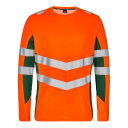 Engel Safety langermet T-skjorte Hivis Oransje/Grønn SEW-9545-182-101 XS