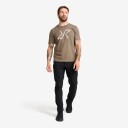 Revolutionrace Easy Graphic Logo T Shirt Herre Morel 2XL Herre Overdeler T skjorter