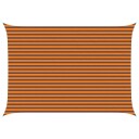 vidaXL Solskygge seil Oransje og Brunt 5 × 3,5 m 100% polyester Oxford