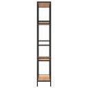 vidaXL Bokhylle 80x30x180 cm st?l og konstruert tre