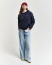 Gant Shield hettegenser med liten logo EVENING BLUE XXL