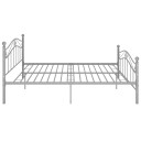 vidaXL Sengeramme grå metall 180x200 cm 8720286196892