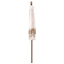 vidaXL Balinesisk Parasol Krem 215 x 215 x 260 cm