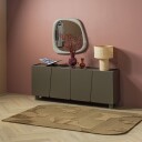 Teppe Livo 160×160 cm - Brun