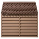 Vidaxl Hundehus Brun 86X84X82 cm Polypropylen