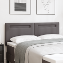  Hodegavl Enkel Design Grå 140 cm Kunstlær