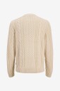 Jack & Jones Junior   Genser Jprblucallum Cable Knit Crew Neck J   Hvit