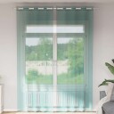 Voilegardiner med grommets 2 stk turkis 8721158551634