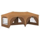  Pop up Festtelt Beige 575 x 288 x 245 cm Oxford Stoff