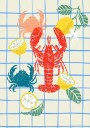 Lobster and lemons Poster Plakat / 21x30cm