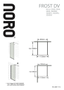 Dusjvegg Noro Frost 115 Riflet Glass