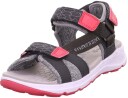 Superfit Criss Cross Sandaler Grey/Pink Str. 27