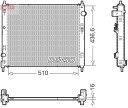 DENSO DRM46078 Radiator motorkjøling
