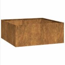 vidaXL Plantekasse rust 100x100x40 cm forvitringsstål