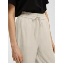 Selected Femme Viva-Gulia HW Long Linen Pant - Sandshell 34