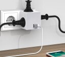 Nordic Kube med 2x USB + 3x Stikkontakt