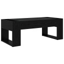  Kaffebord Svart Eik 110 x 50 x 41 cm Konstruert tre