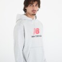 New Balance Athletics French Terry Logo Hoodie   Grey   M