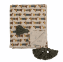Bloomingville Charlie pledd 130 x 160 m Brun