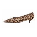 Lauren Ralph Lauren Francesca Leopard Print Haircalf Pump   Beige   37