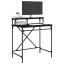  Skrivebord Svart Eik 80 x 50 x 90 cm Konstruert tre