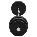 vidaXL Curl-vektstang med skiver 90 kg