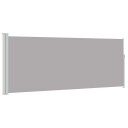 vidaXL Uttrekkbar sidemarkise 120 x 300 cm grå