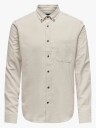 Only & Sons Gudmund Slim Solid Shirt Beige S