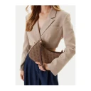 GUESS Noelle Ii Top Zip Shoulder Bag - Beige - ONE SIZE