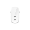 Belkin BoostCharge Pro 60W USB-C Vegglader med Hurtiglading Hvit
