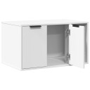 vidaXL Skap til kattetoalett hvit 80x50x45 cm konstruert tre