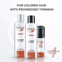 Nioxin Starter Set System 4 For Chemically Treated Noticeably Thinning Hair 300 ml + 300 ml + 100 ml Hårtap