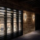 Lucande Annalea utendørs vegglampe med glass