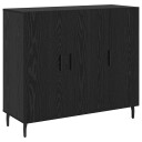  Serviesskap Svart 90 x 34 x 80 cm Konstruert tre
