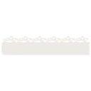vidaXL Plenkanter 30 pcs Hvit 103 x 0,05 x 22 cm Stål