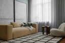 Layered Avenue Checked Bone ullteppe White 300 x 400 cm